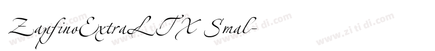 ZapfinoExtraLTX Smal字体转换